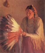 Sharp Joseph Henry The Warbonnet china oil painting reproduction